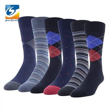 Klassiske Argyle Dress Sokker for menn