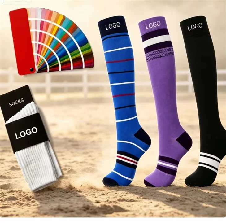 Knee High Equestrian Sweating Durable Horse Riding Socks high quality
